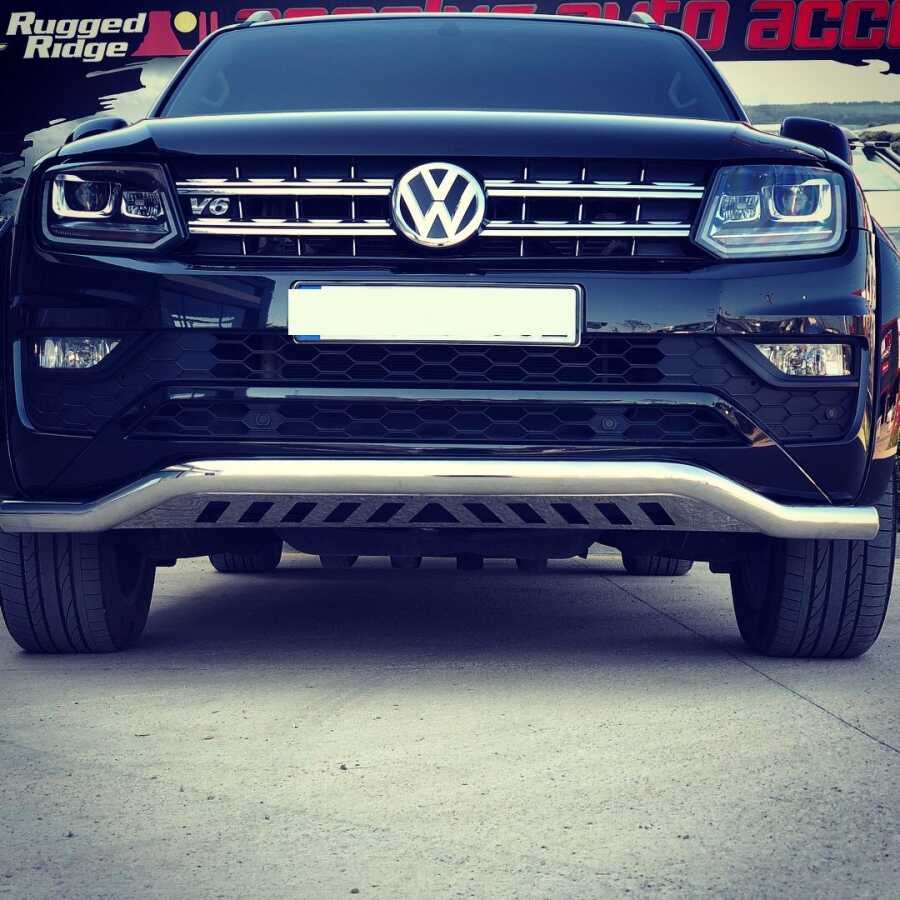 Volkswagen Amarok Off Road Saclı Ön Koruma Ön Tampon Koruma Demiri Krom