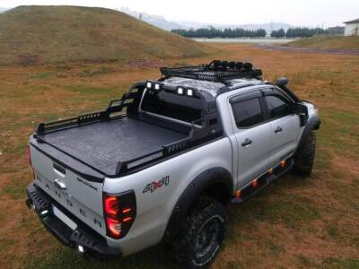 Ford Ranger Off Road Metal Işıklı Rollbar 2012-2021 AQM-X10 - 3