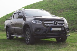 Mercedes X-Class Off Road Ön Tampon Koruma Demiri Siyah FaceOff Black 2017+ PST15 - 1