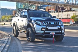 Mitsubishi L200 Off Road Ön Tampon Koruma Demiri Siyah FaceOff Black 2007+ PST15 - 2