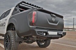 Nissan Navara Off Road Arka Tampon Koruma Rear Bumper 2010-2021 AQM-M20 - 1