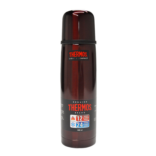 THERMOS TERMOS FBB-500 LIGHT & COMPACT 0,50L MIDNIGHT RED KAMP TERMOSU 185298 - 1